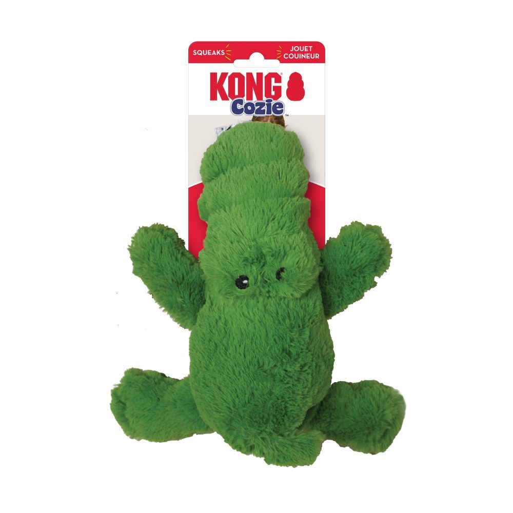 KONG Medium Cozie Ali Alligator Dog Toy