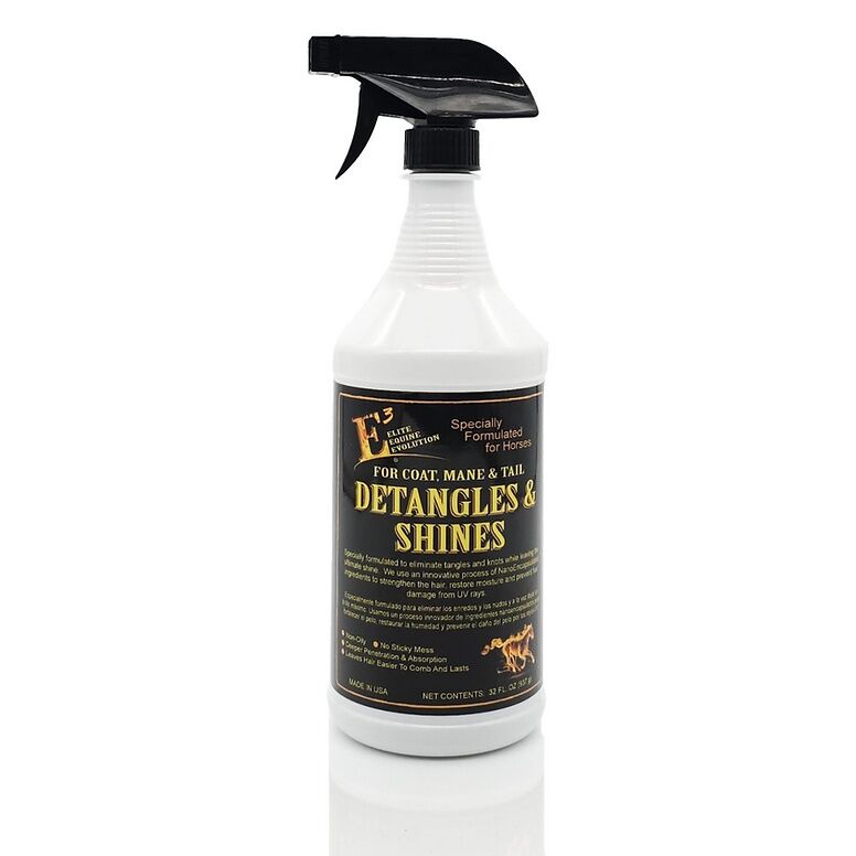 E3 Detangle and Shine for Horses Spray Bottle, 32-Oz