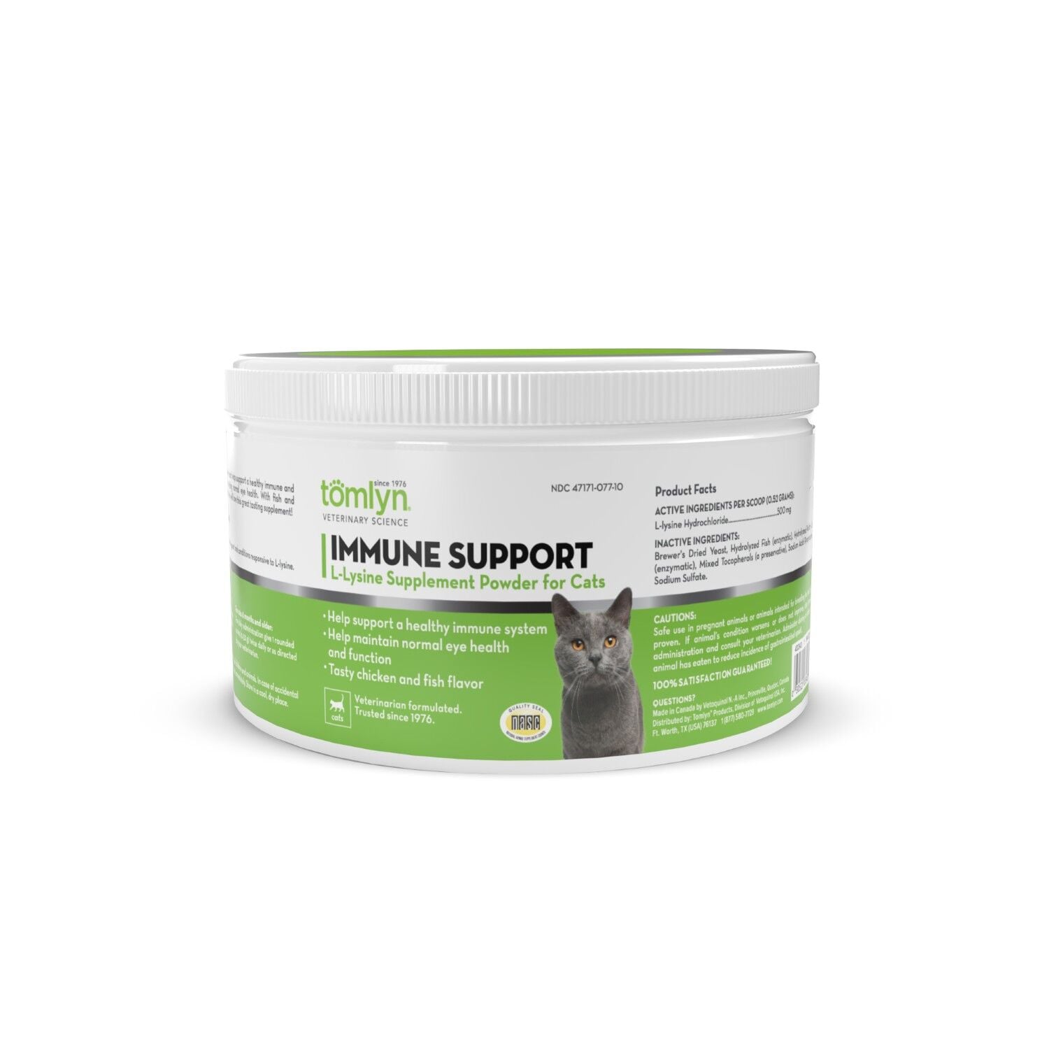 Tomlyn Immune Support L Lysine Supplement Powder For Cats, 100 g