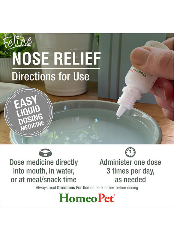 HomeoPet Feline Nose Relief, 15-mL