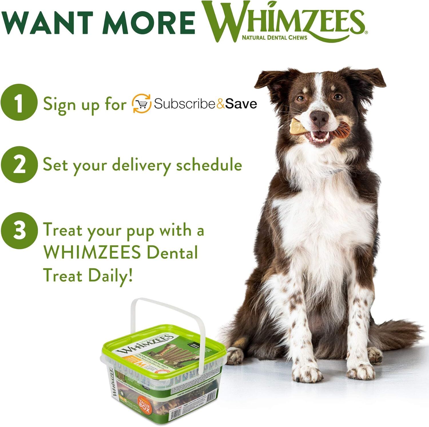 Whimzees Wellness Variety Pack Medium Dog Dental Treats, 28-Ct