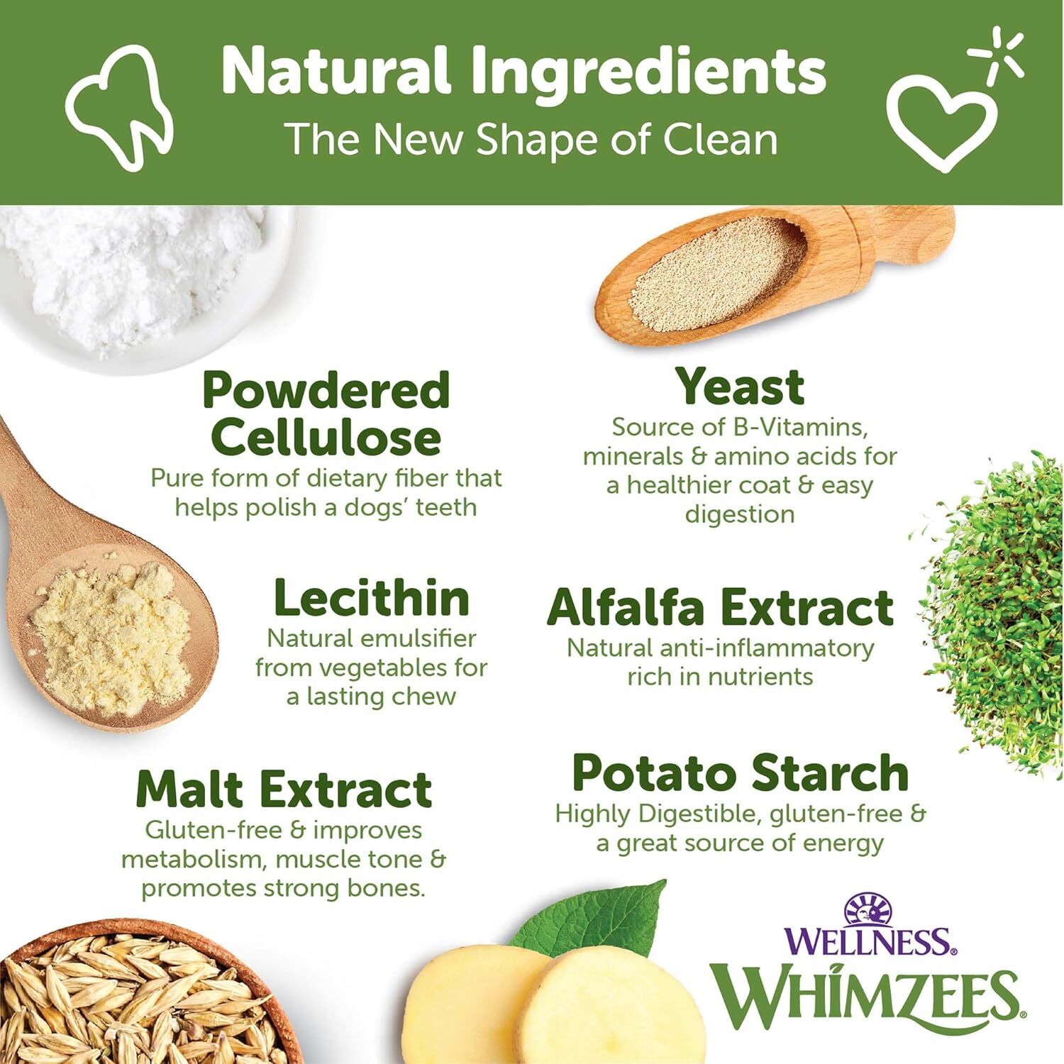 Whimzees Wellness Variety Pack Medium Dog Dental Treats, 28-Ct