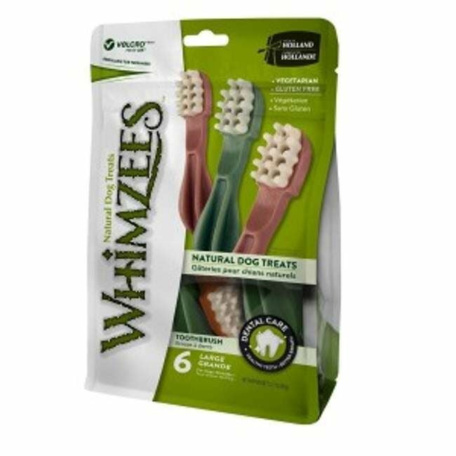 Whimzees Brushzees Value Bag, Large - 6 Count