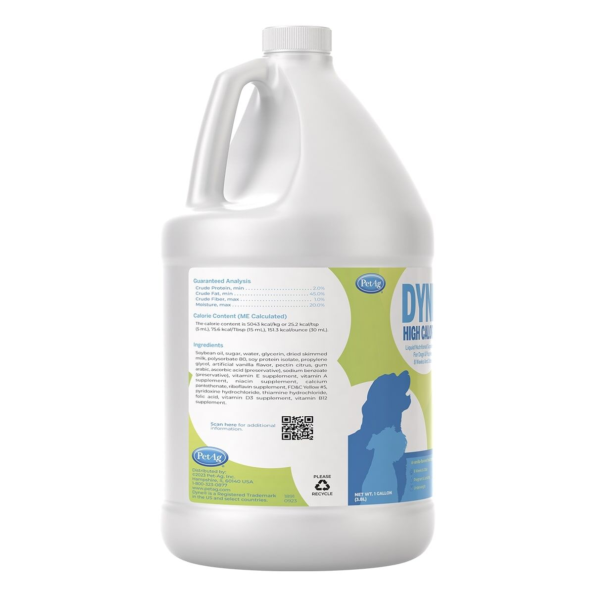 Dyne High Calorie Liquid Nutritional Supplement for Dogs & Puppies 8 Weeks and Older, 1-Gal