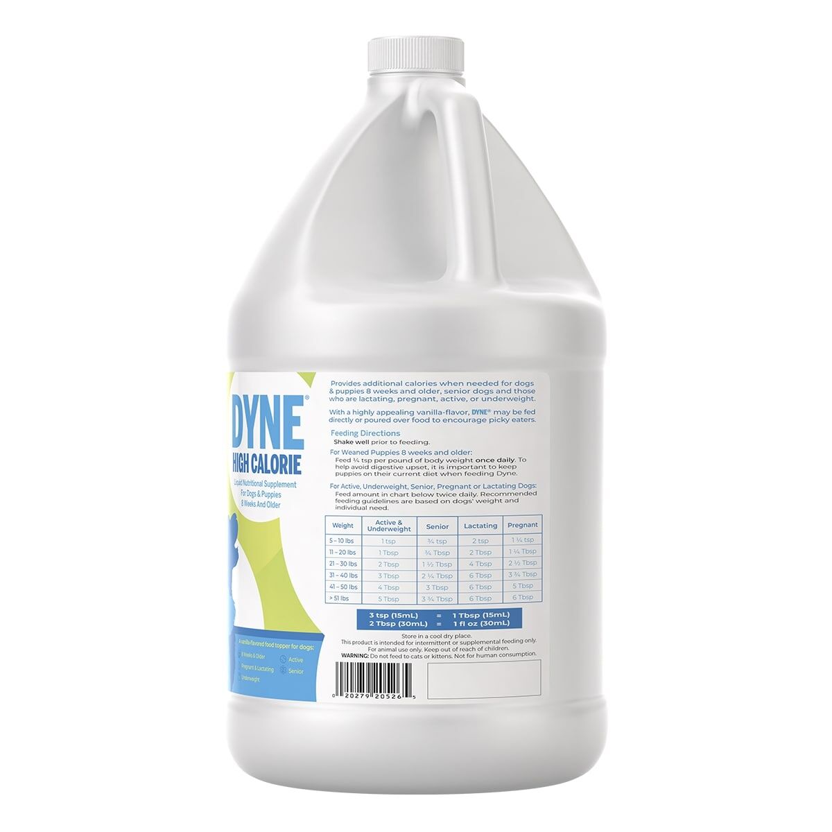 Dyne High Calorie Liquid Nutritional Supplement for Dogs & Puppies 8 Weeks and Older, 1-Gal