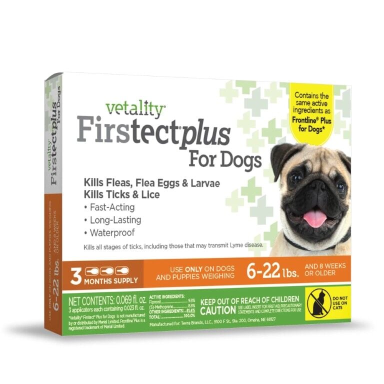 Vetality Firstect Plus For 6-Lb To 22-Lb Dogs