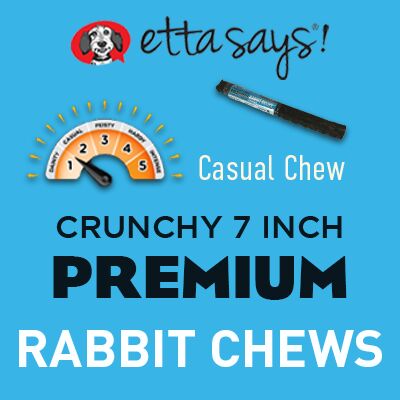 Etta Says! Crunchy Premium Rabbit Chews, 7-In