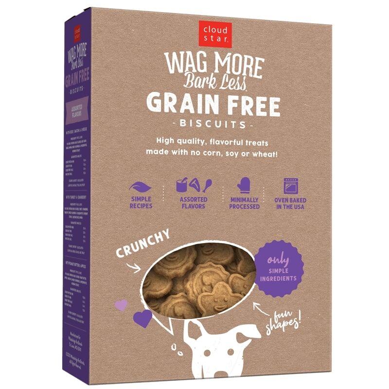 Cloud Star Wag More Bark Less Crunchy Grain Free Dog Treats, 14-Oz