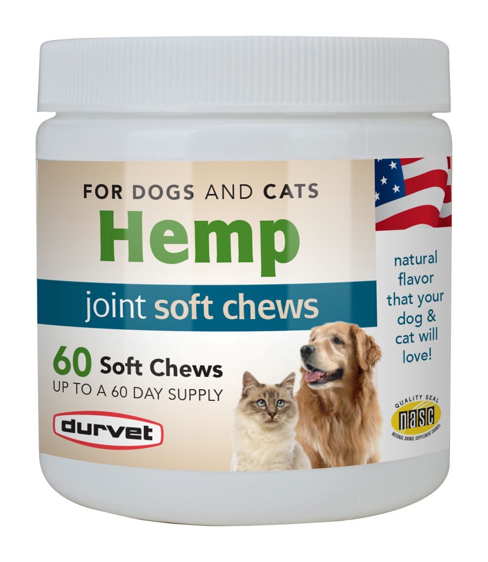 Durvet Hemp Joint Soft Chews, 60-Ct