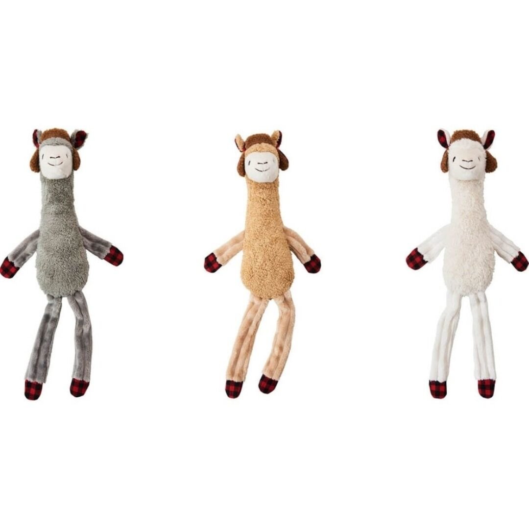 Ethical Pet Holiday Llama Dog Toy Plush Assorted Colors, 23-In