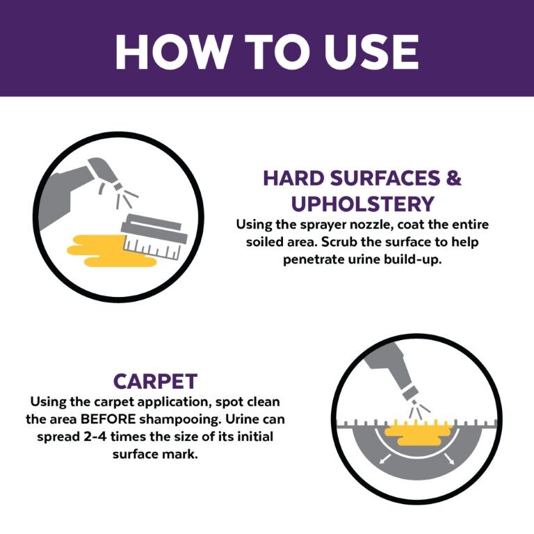Urine Off Cat & Kitten Hard Surface Sprayer with Carpet Applicator Cap, 16.9-Oz