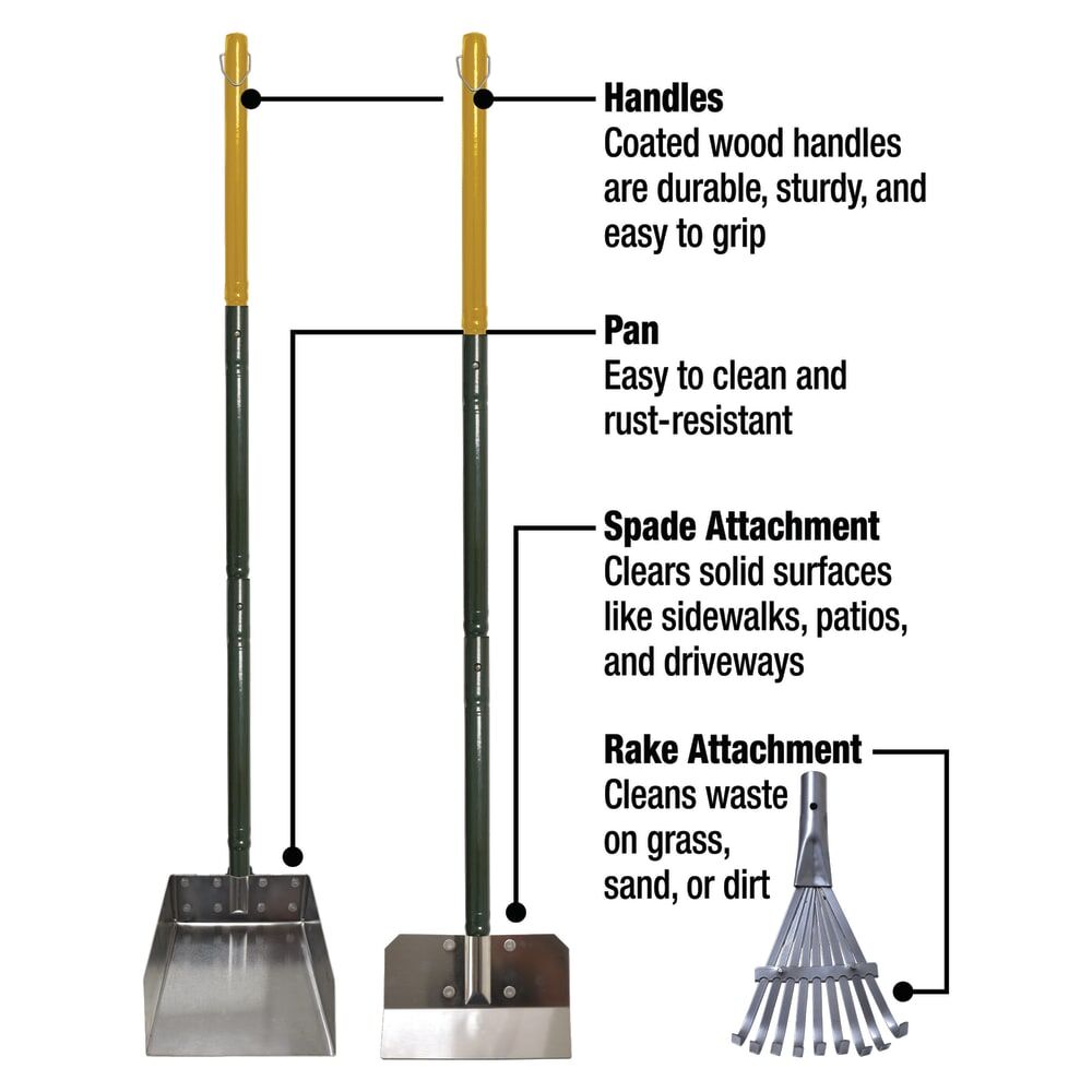Four Paws Wee-Wee Rake, Spade, & Pan Scooper Set, Small