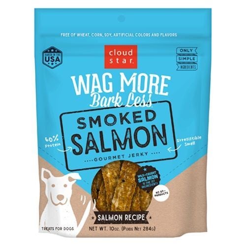 Cloud Star Wag More Bark Less Jerky: Smoked Salmon, 10-Oz