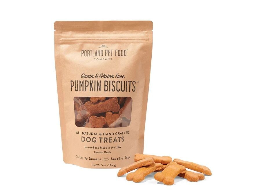 Portland Pet Food Grain & Gluten-Free Pumpkin Dog Biscuits, 5-Oz