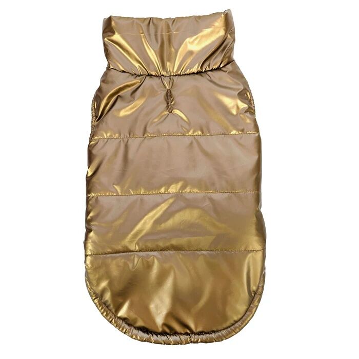 Ethical Pet Fashion Xlarge Pet Bronze Metallic Puffy Coat