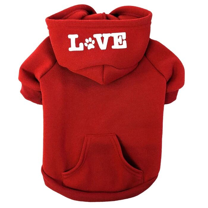 Fashion Pet Small Red Love That Hoodie 