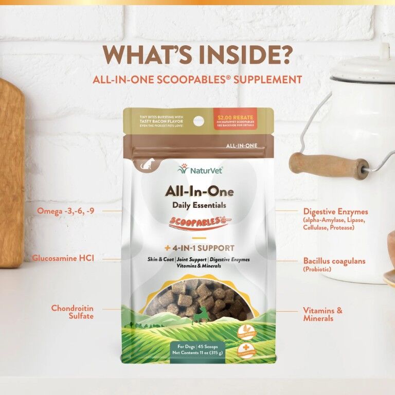 NaturVet Scoopables All-In-One Daily Essentials, 11-Oz