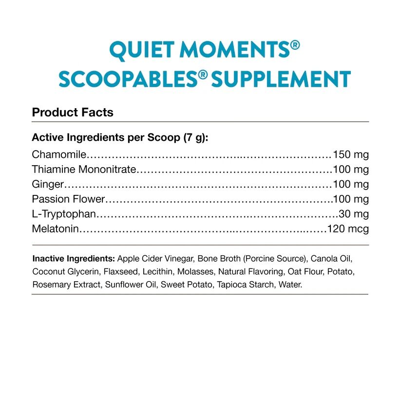 NaturVet Scoopables Quiet Moments Calming Aid for Dogs, 11-Oz