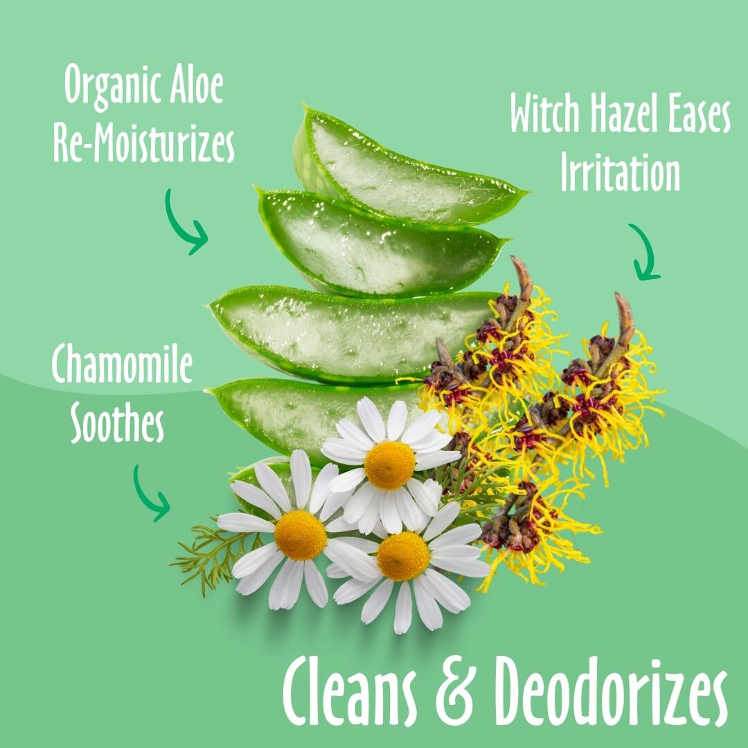 Earthbath Ear Wipes With Witch Hazel & Chamomile, 30-Ct