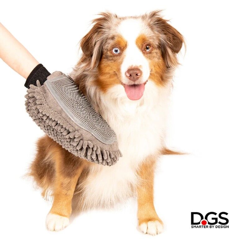 DGS Dirty Dog Doormat Grey Grooming Mitt