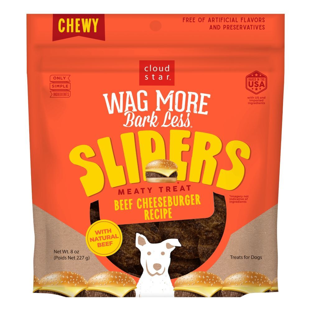 Cloud Star Wag More Bark Less Sliders Beef Cheeseburger Recipe, 8-Oz