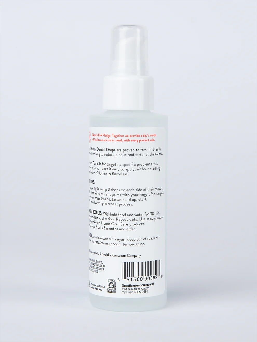 Skout's Honor Advanced Dental Drops, 4-Oz