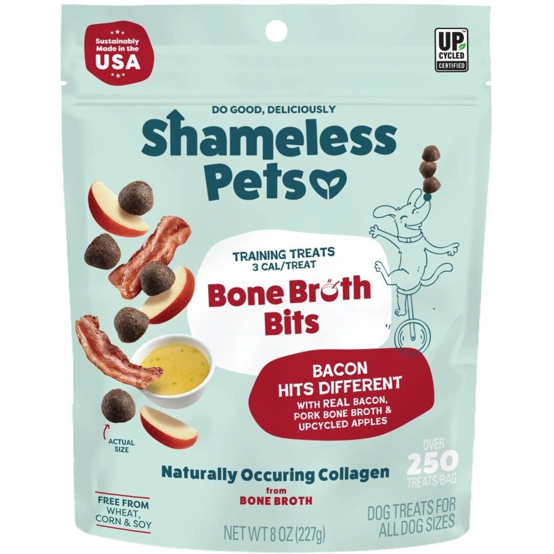 Shameless Pets Bacon Hits Different Bone Broth Bits, 8 oz.