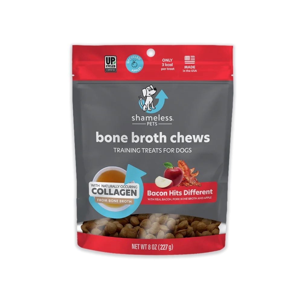 Shameless Pets Bacon Hits Different Bone Broth Chews, 8-Oz