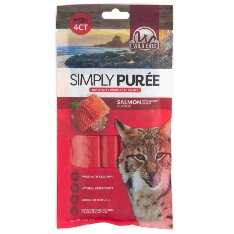 Wild Eats Simply Puree Salmon Cat Treat, 2-Oz