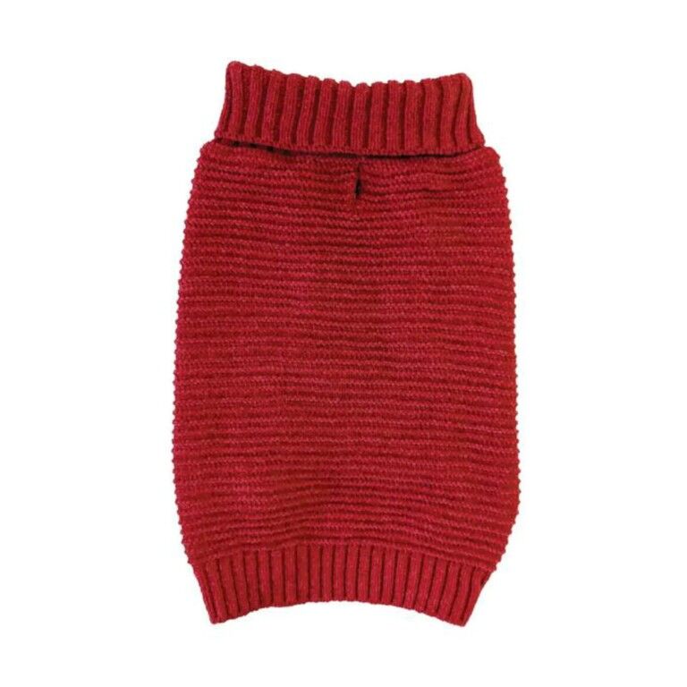 Ethical Pet Fashion Pet Extra Large Red Ribbed Chenille Sweater