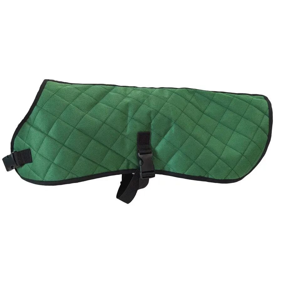 Ethical Pet Fashion Pet Medium Hunter Green Quilted Blanket Coat
