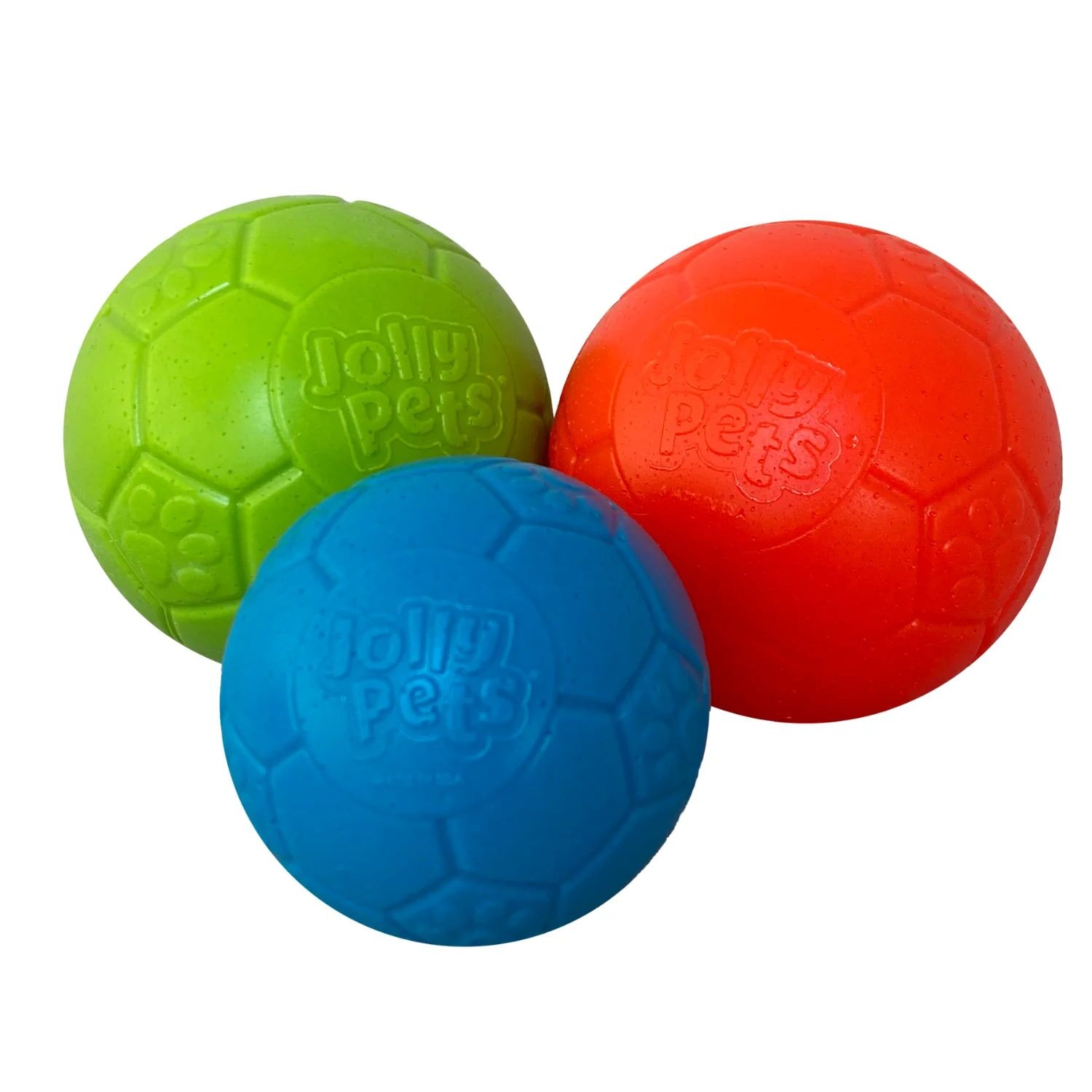 Jolly Pet Mini Jolly Soccer Ball Assortment, 3-In