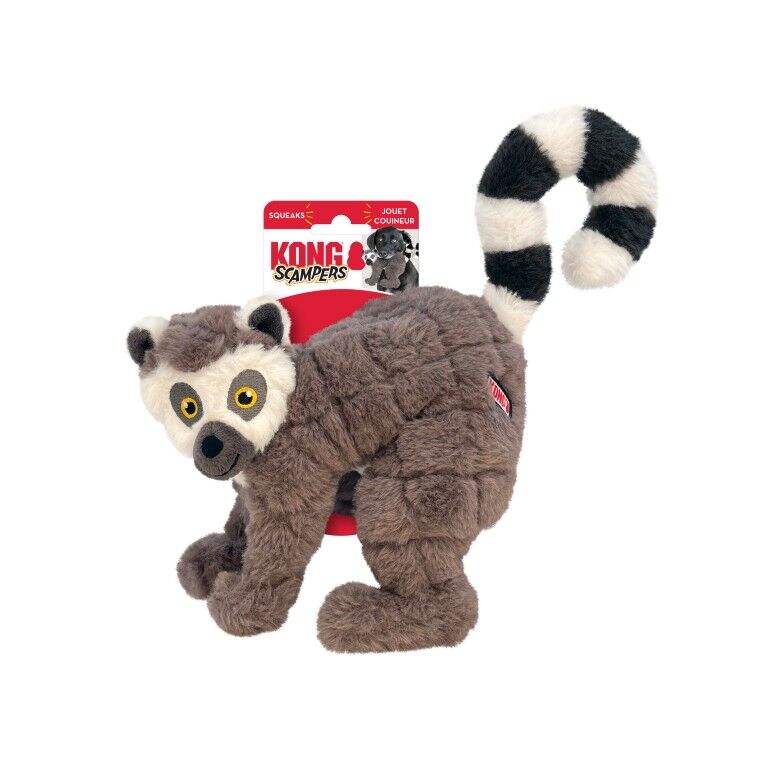 KONG Scampers Lemur Dog Squeaker Toy