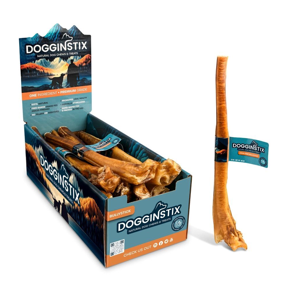 Dogginstix Bully Sticks Jumbo , 12-In