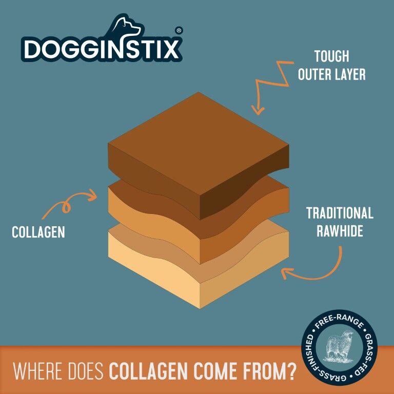 Dogginstix Braided Lamb Collagen Ring