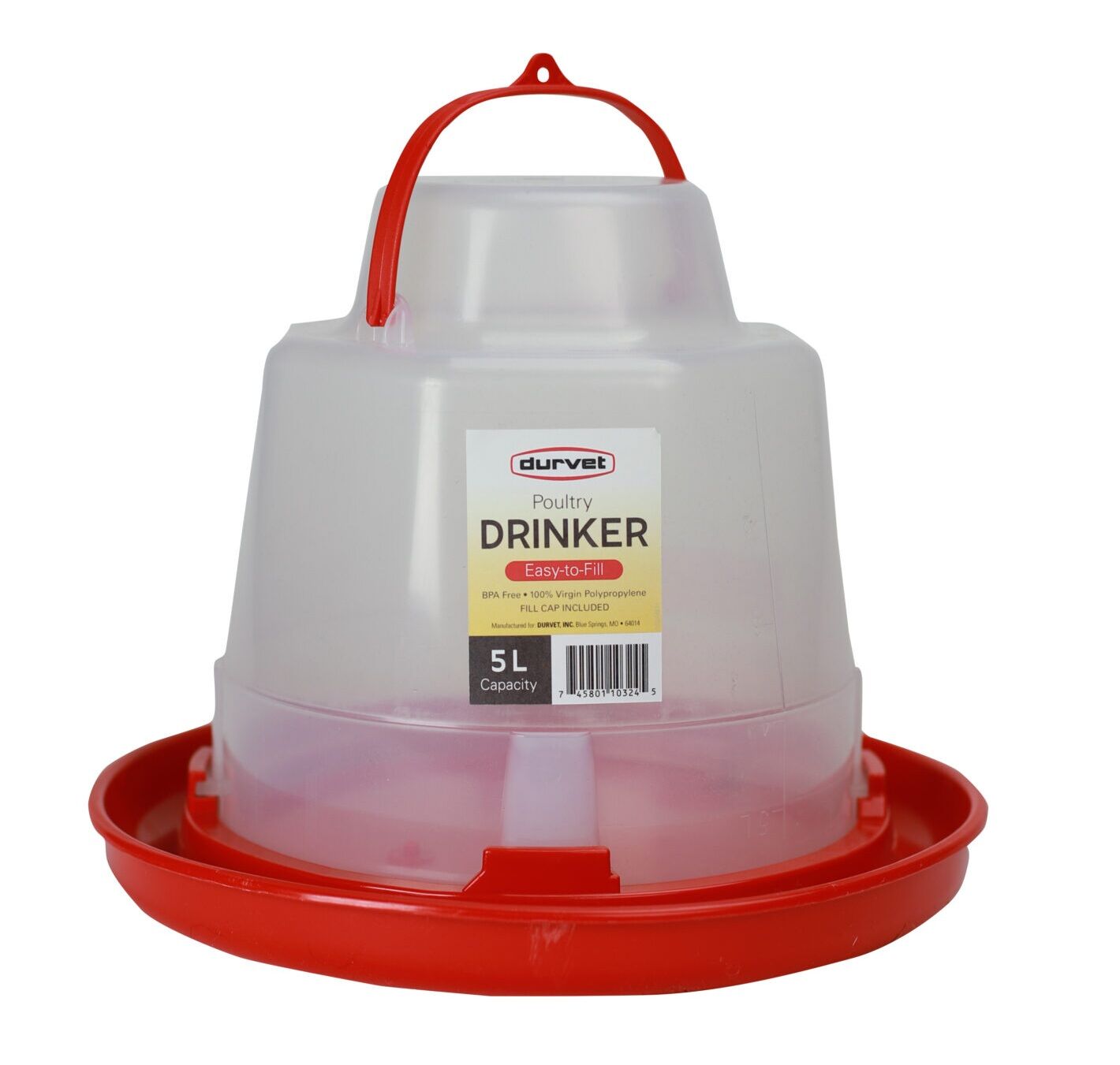 Duravet Poultry Drinker, 5-L