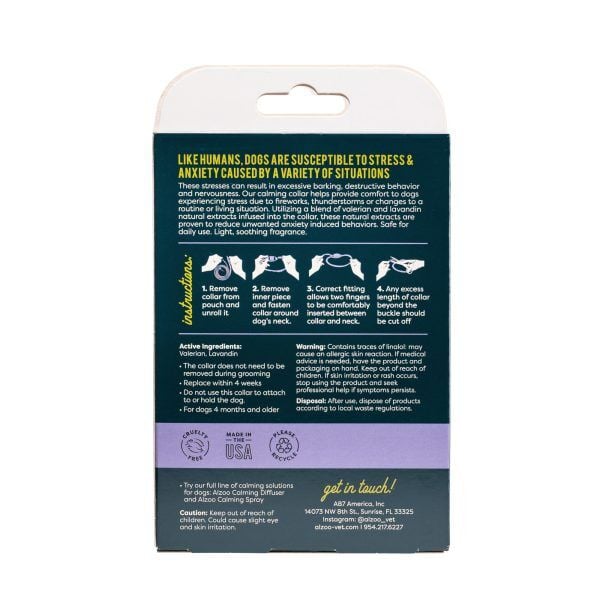 Alzoo Plant-Based Calming Collar For Dogs