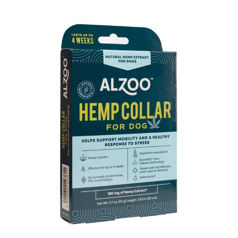 ALZOO Plant-Based Hemp Premium (Mobility + Calming) Collar For Dogs