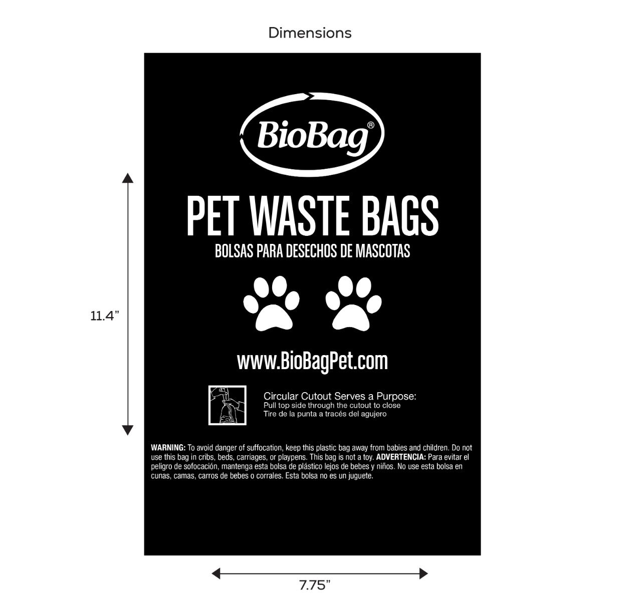 BioBag Standard Dog Waste Bags, 50-Ct