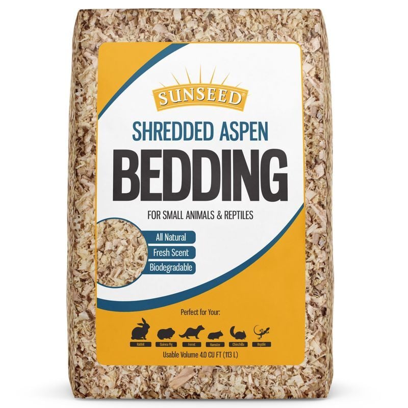 Sunseed Shredded Aspen Bedding, 2500-Cu In