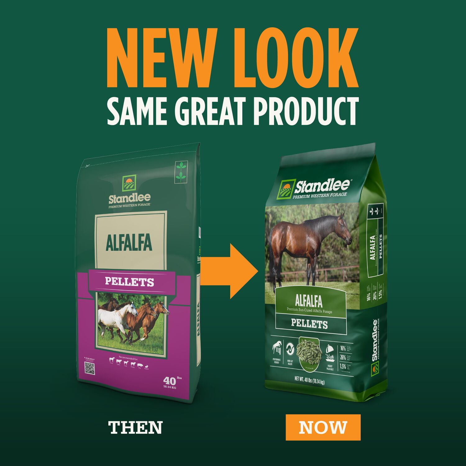 Standlee Premium Western Forage Alfalfa Hay Pellets, 40-Lb