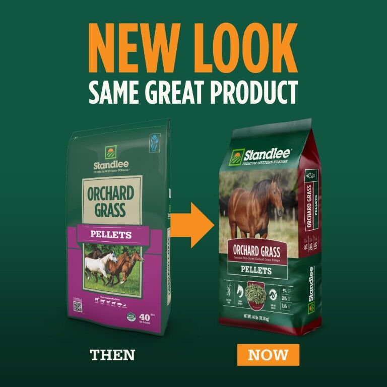 Standlee Premium Western Forage Orchard Grass Hay Pellets, 40-Lb