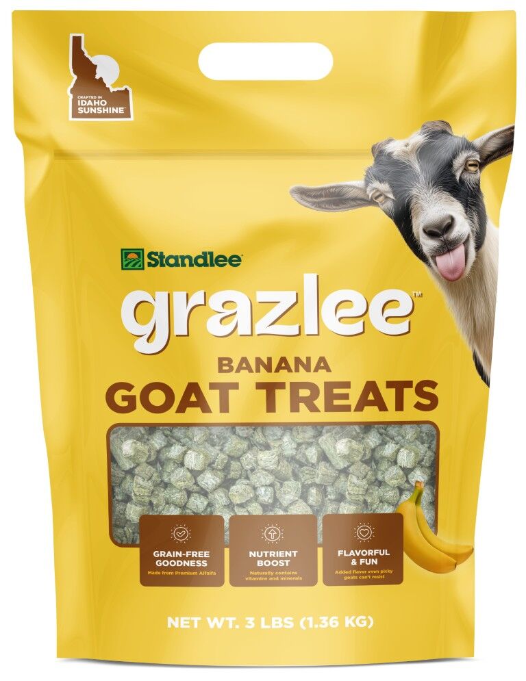 Grazlee Banana Forage-Based Goat Treats by Standlee, 3-Lb