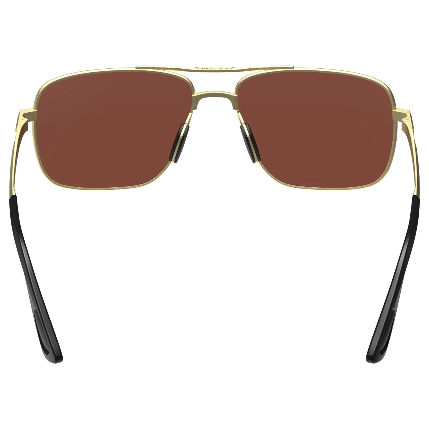 BEX Porter Full-Metal Aviator Matte Gold/Brown Sunglasses