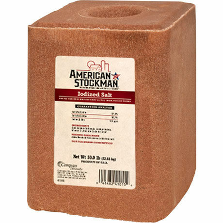 American Stockman Iodized Salt Block - 50 lb