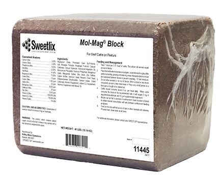 Sweetlix Mol Mag, Magnesium Block-40 Lb.