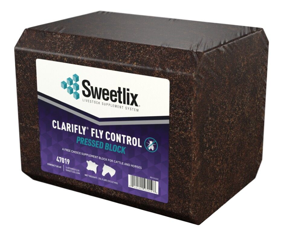Sweetlix ClariFly Fly Control Pressed Block, 33-Lb
