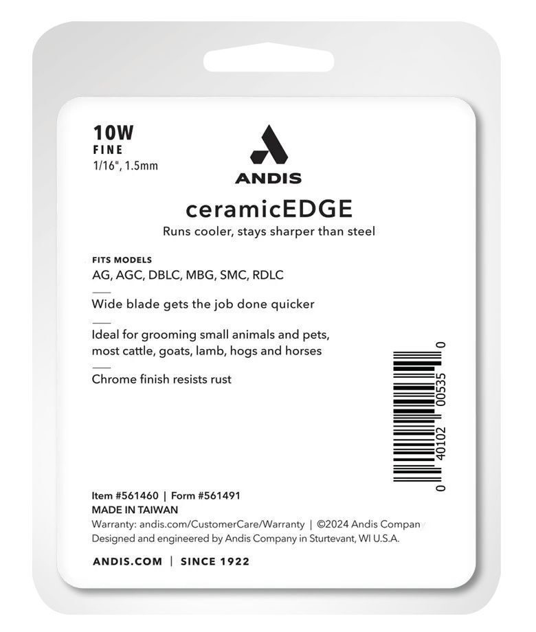 Andis ceramicEDGE #10W Fine Wide Blade