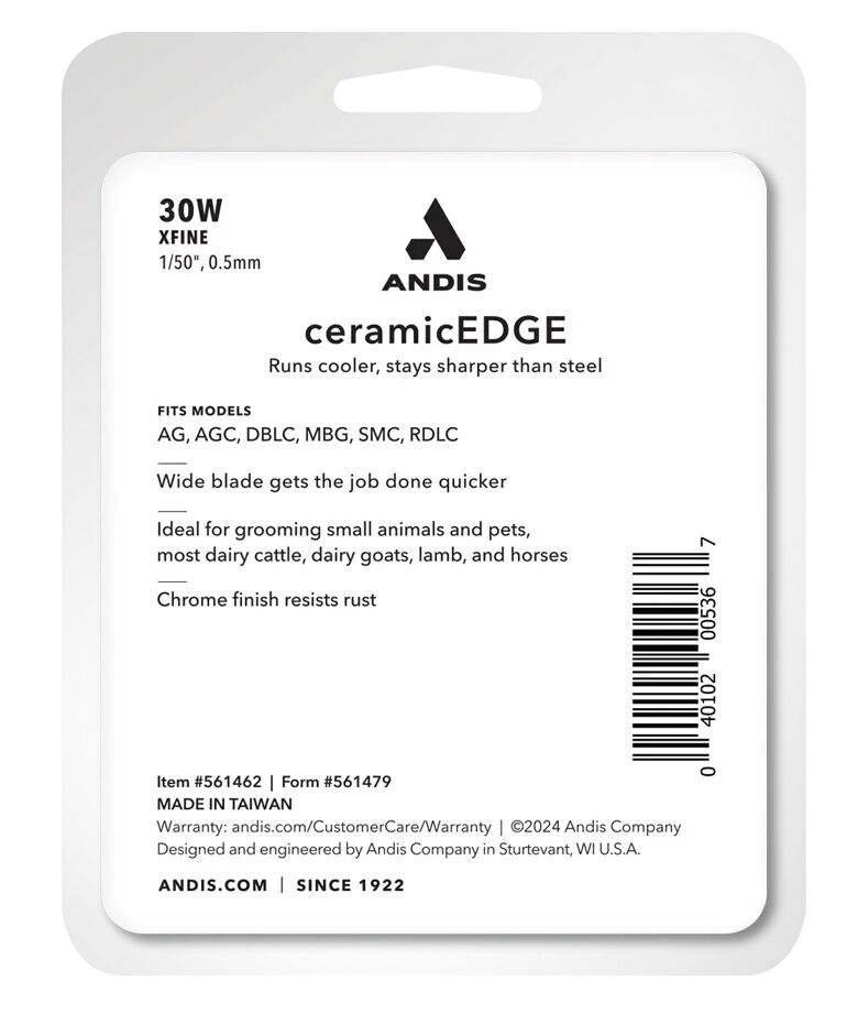 Andis CeramicEdge #30W XFine Wide Blade