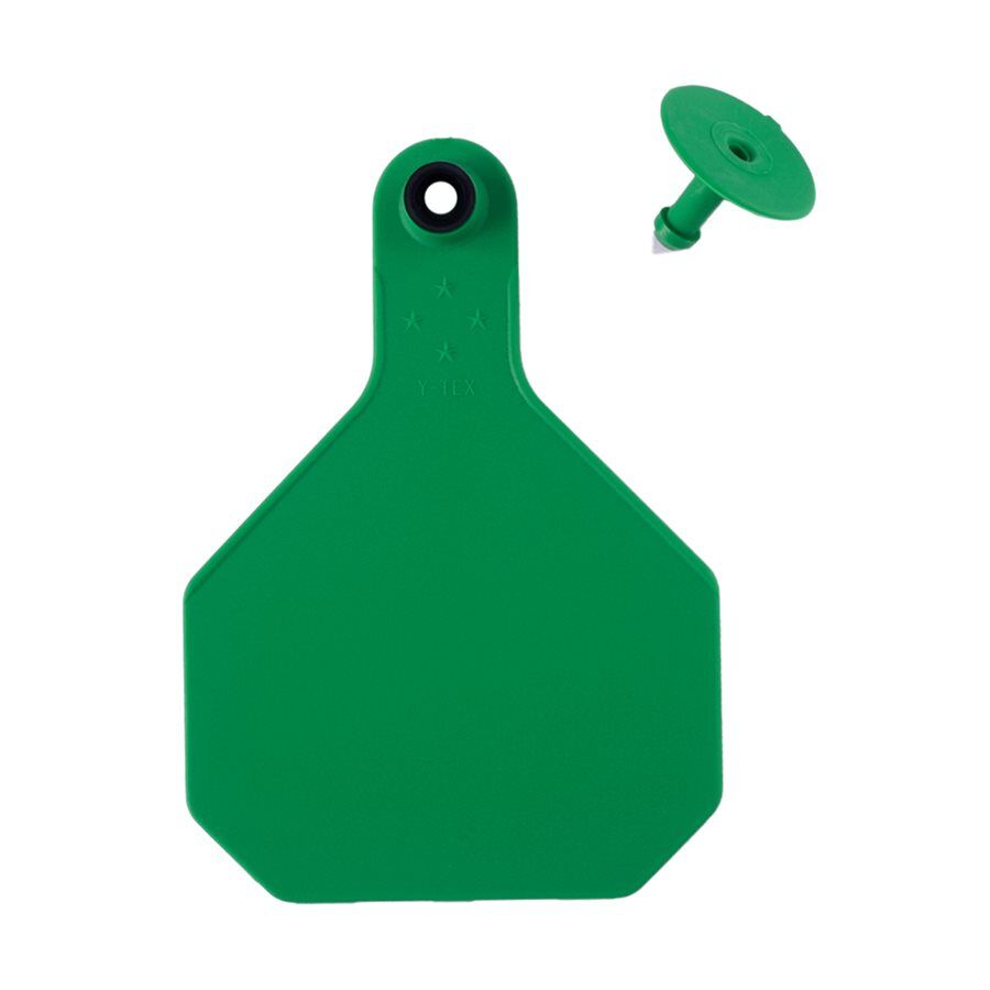 Y-Tex Green All American 4 Star Combo Blank Tags With Button